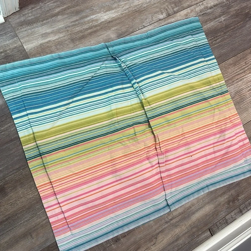 Pottery Barn Teen Rainbow Stripe Standard Sham